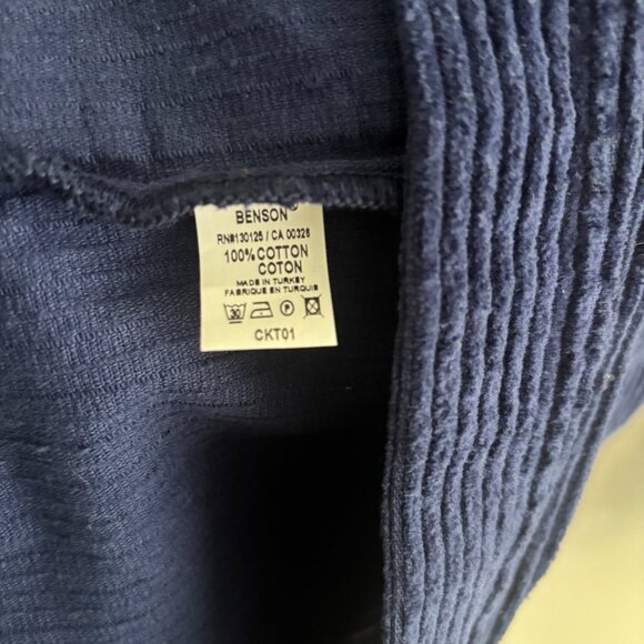 Benson Corduroy Blue Snap Button Overshirt Shirt Jacket - Small - Picture 5 of 16